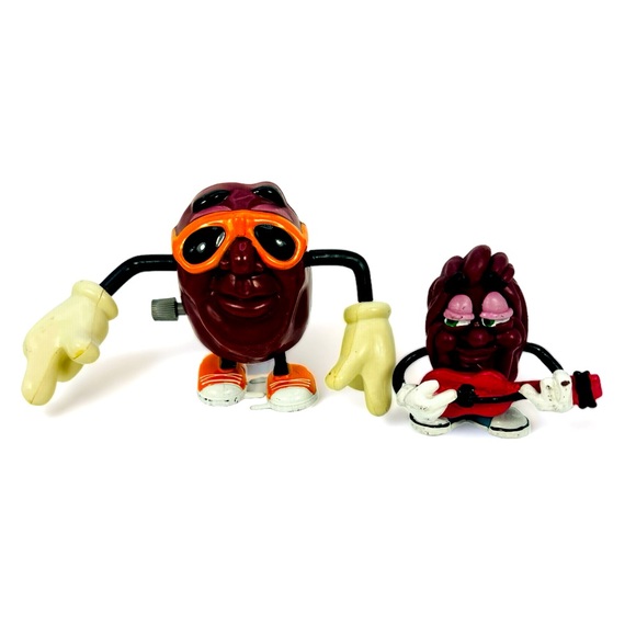 California Raisins Wind Up And PVC Figure Toy Lot Of 2 1988 - Picture 1 of 9
